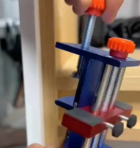 Cabinet door installation aid