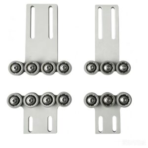 Narrow plate auxiliary wheel